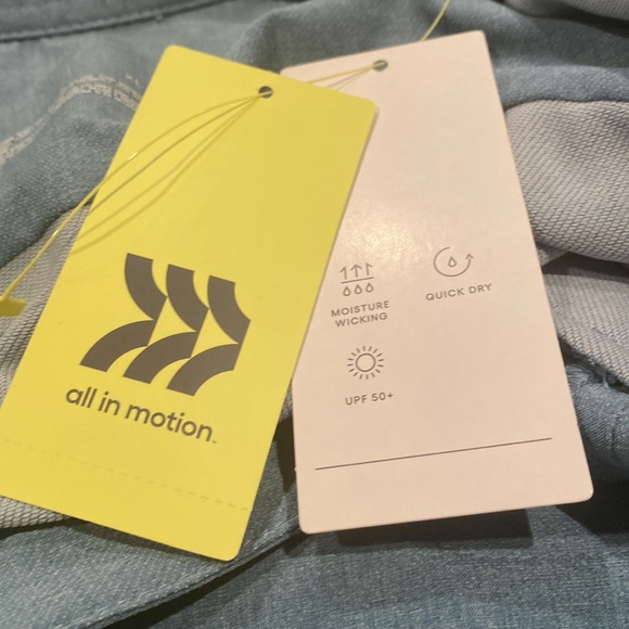 XL Mens blue all in motion long sleeve shirt with snaps - New with tags - Picture 4 of 4